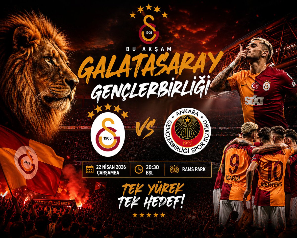 Icardi79597's tweet image. 👑#ultrAslan🦁#BugünGünlerdenGALATASARAY 💪💛🙏❤️🔜 #KONSANTRASYON #GSvGB 💛🦁❤️