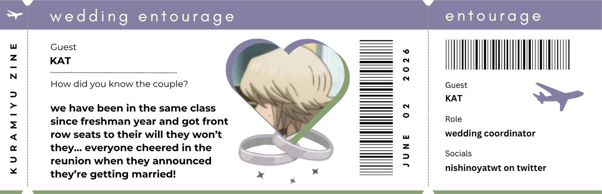 kuramiyuzine's tweet photo. 💐 wedding entourage 💐

@nishinoyatwt could speak for everyone in the class that everybody shipped them. now, we get to witness them get attached to the hip for life 🥂

#krmyzine #takeoffwithkrmy https://t.co/VEWfQeavmD