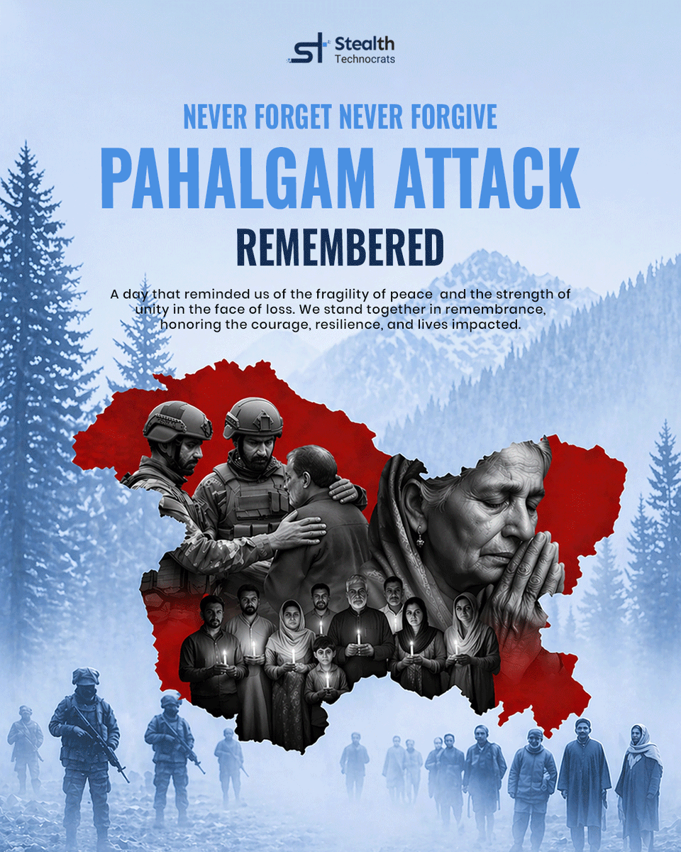 StealthtechST's tweet photo. Some moments don’t fade, they shape us. 

The Pahalgam tragedy reminds us of loss, resilience, and unity. Today, we remember with respect and carry forward the strength of standing together. 🕯️

#PahalgamRemembrance #UnityInStrength https://t.co/1RyUx9wp5a