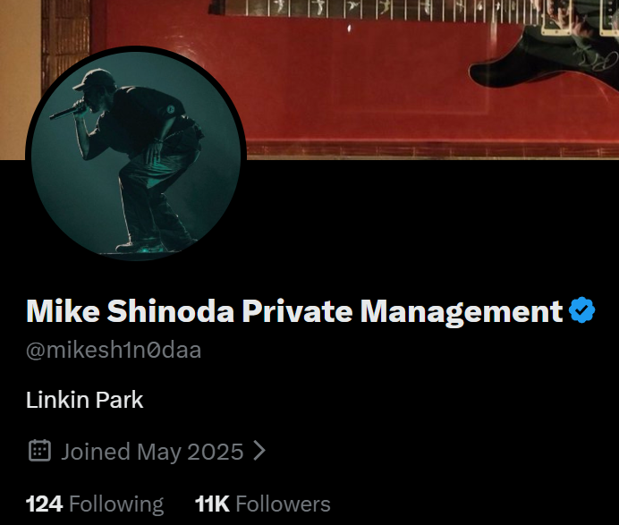 If you get a message from this account, do not click the link. Clearly either an account has been hacked or someone is out trying to scam and impersonate Mike. No-one from Linkin Park will ever send you a DM or ask you to join Telegram to chat with them. SN: mikesh1n0daa