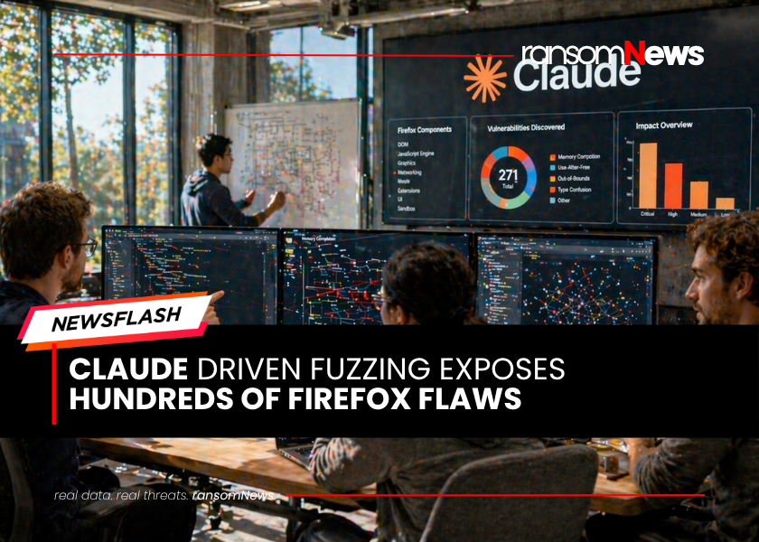 ransomnews's tweet image. ⚠️ Claude driven fuzzing exposes hundreds of Firefox flaws

Security researchers using #Claude #Mythos identified 271 Firefox vulnerabilities, including multiple memory corruption bugs that could enable remote code execution across browser components.

🔗 read more: