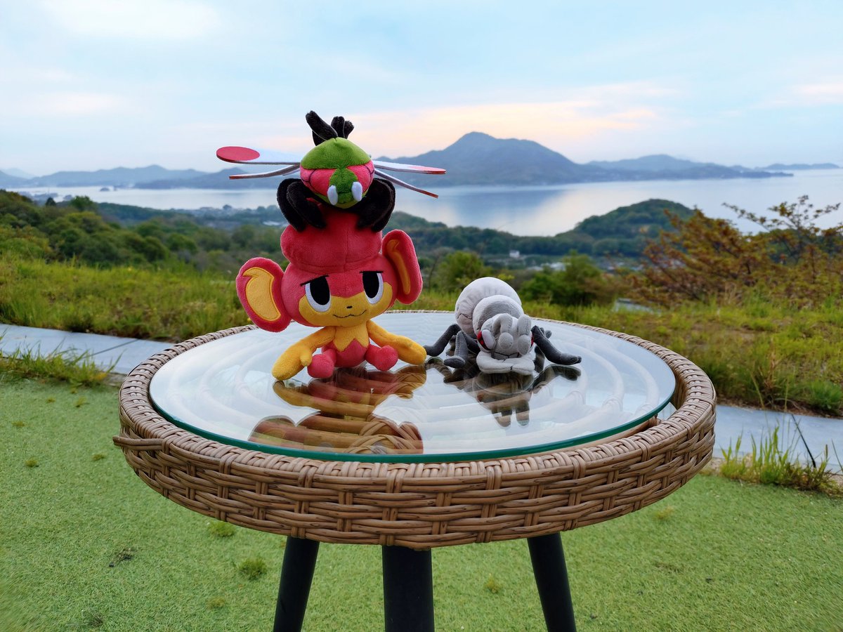 baoppu2's tweet photo. ポケモンチャンピオンズに出てない3匹は休暇を満喫したみたい🐒 https://t.co/8NhIM8x5mW