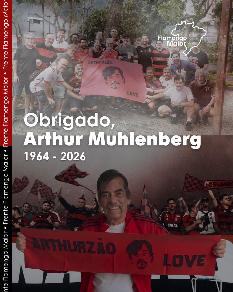 FrenteFlaMaior's tweet photo. Tem gente que torce pro Flamengo, e tem gente que entende o que é ser Flamengo. O Arthur Muhlenberg era a nossa voz. Quando faltava palavra na arquibancada pra explicar uma alegria absurda ou uma dor gigantesca... https://t.co/HvANLYS2De