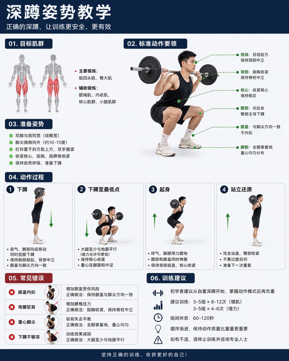 donyinme's tweet photo. gpt image 2 相当可以，但小图还是潦草了些，还有提升空间。以下是1.生成一张深蹲姿势教学图片 2.把男性形象都换成女性。 https://t.co/Pjzg3xo0RY