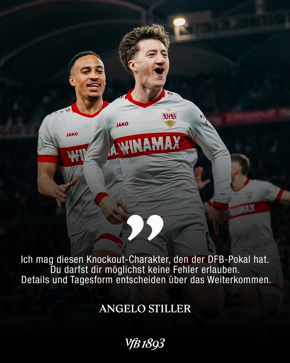 VfB's tweet image. „Details und Tagesform entscheiden“

Konstant auf hohem Niveau. Im STADION AKTUELL-Interview spricht Angelo Stiller über das DFB-Pokal-Halbfinale, seine Form – und Dart-Weltmeister Luke Littler.

Zum Interview: go.vfb.de/news7672

#VfB | #VfB1893 | #DFBPokal | #VfBSCF