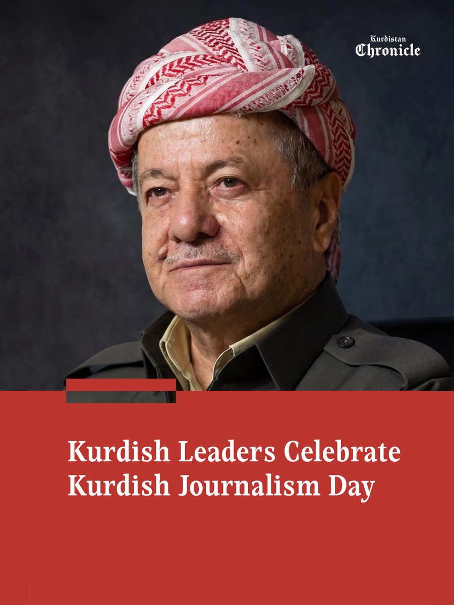 KrdChronicle's tweet photo. On Wednesday, top Kurdish leaders commemorated Kurdish Journalism Day, which marks the 128th anniversary of the first publication of the newspaper Kurdistan by Mikdad Midhat Bedir Khan in 1898 in Cairo. 

Read more: https://t.co/Mgsgik0GHc https://t.co/3Tma287VAT