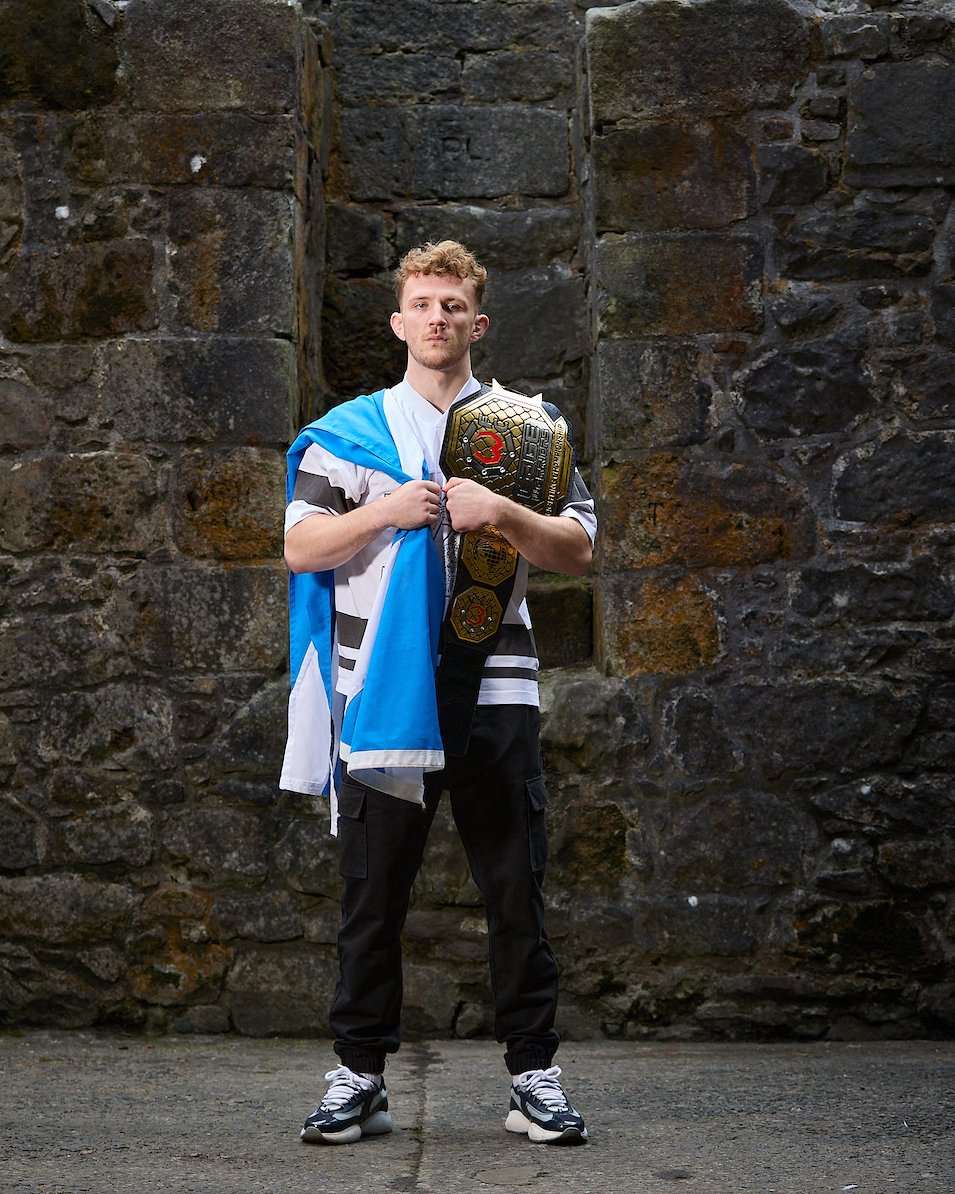CageWarriors's tweet photo. Representing Paisley, Scotland 🏴󠁧󠁢󠁳󠁣󠁴󠁿🏆

Sean Clancy Jr. headlines our biggest Scottish show ever against Justin Burlinson, this Saturday! 

📺 #CW205 Glasgow live on @UFCFightPass 
🎟️ LIMITED Tickets Left! Link in Bio! https://t.co/LZYnzds53E