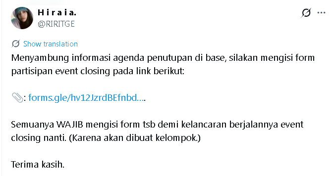 GREATESCAPECA's tweet photo. Hello, this is TGECA Ent. We'd like to announce about our closing event that will be held on Saturday, April 25th.

Our deepest gratitude for all the ESCAPEE for the past 2 weeks, as we are finally about to reach our FINAL CASE.

Please remain active until the end.

Regards,
TMM. https://t.co/FljMUQv5AI