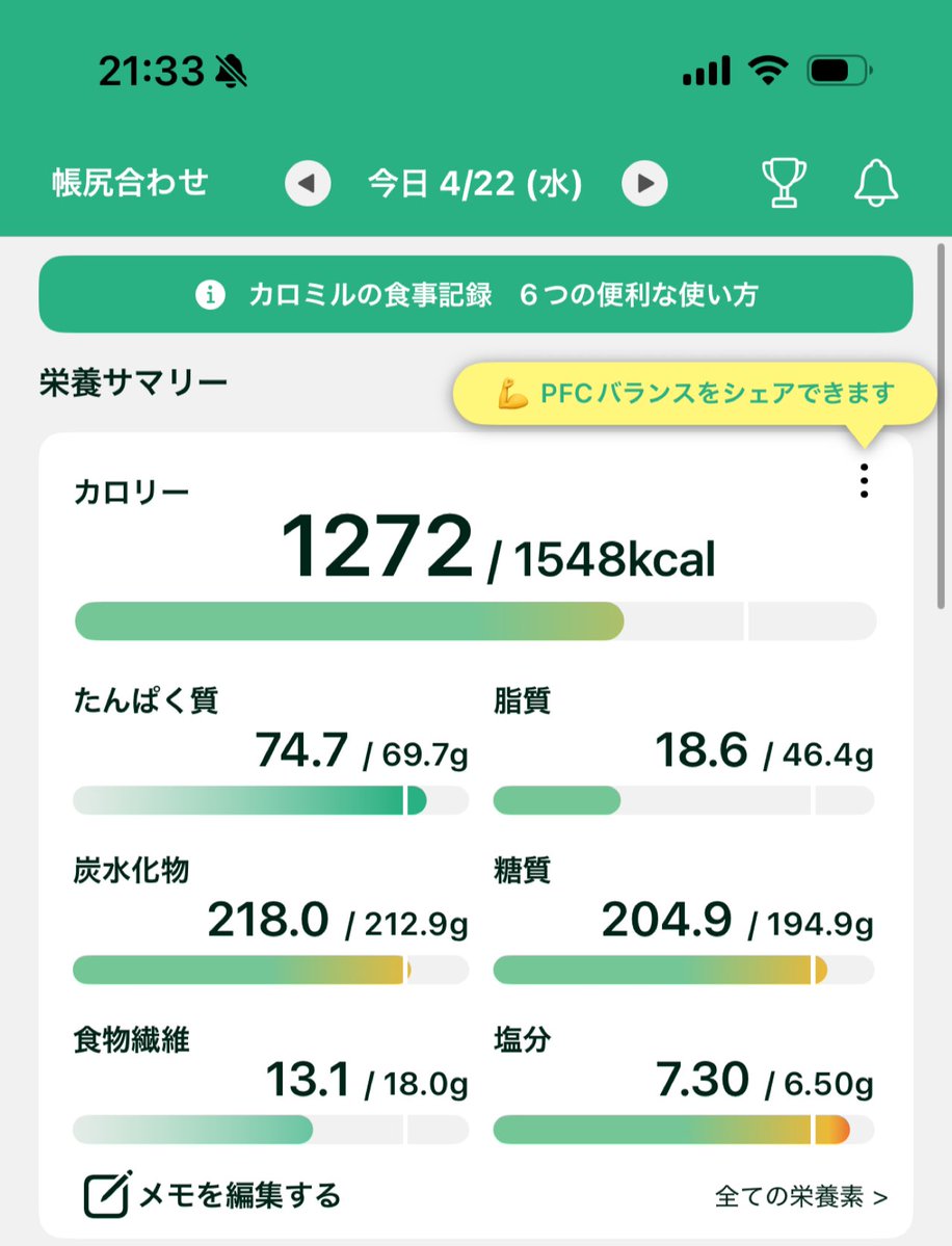 chimuyaaa_s2's tweet image. 🍒 Today’s Diet Log 🍒

🥞朝 ➭ ソイプロテイン

🍟昼 ➭ 豚丼･お味噌汁
おくらのお浸し･春雨の酢の物
野菜とフルーツのプロテインスムージー

🍔夜 ➭ なし

🍫間食 ➭ 飴･レモネード

🤢 ➭ なし

#diet #dietlog
#ごはん記録 #摂食障害