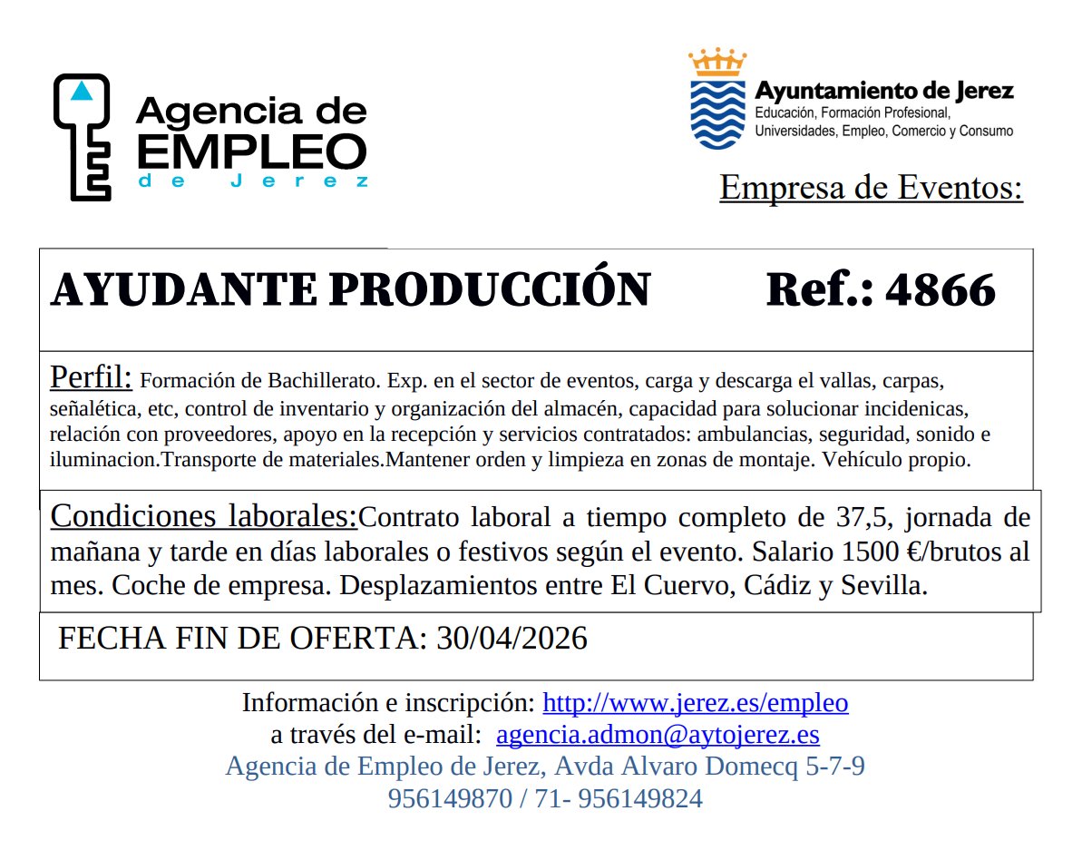 Delegación de Empleo Ayuntamiento de Jerez tweet media