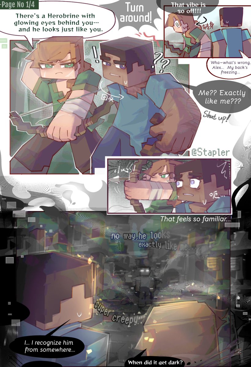 staple_ss's tweet image. ❗️Turn around❗️ Herobrine’s behind you❗️
#Minecraft