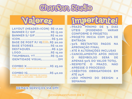 chanranstudio's tweet photo. ✿ Bem vindos a ChanRan Studio | Projeto solo de design para todas as culturas

✿ Pedidos Pagos sempre abertos
✿ Orçamento via DM | Formulário de pedidos na bio https://t.co/JKT0nlGbE8