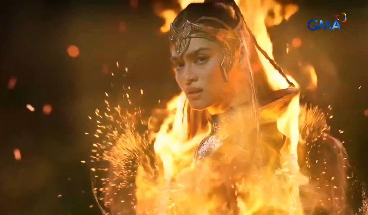 ecorreidiuhara's tweet photo. DAMN!! FLAMARRA'S CLOSE UP IVICTUS LITERALLY HAD ME FULL BLOWN!! And that special fire effect on Agni whenever she's using it! I can't thank u guys enough for this GMA VFX Team!! Thank u for always treating my Fire Girlies w/ so much love &amp; extra details 😭🔥

#SanggreHindiAatras https://t.co/FIdjIPmKEq