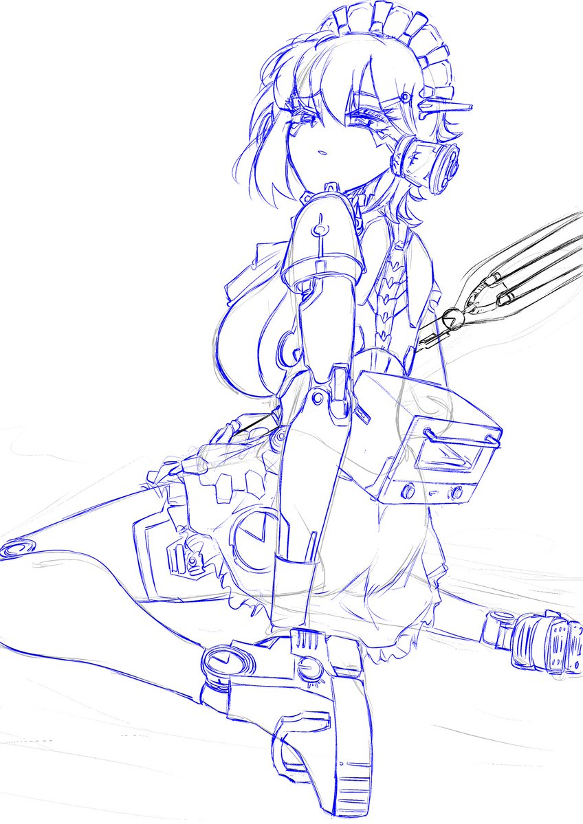 ぺたんこ座り
#イラスト
#今月描いた絵を晒そう
#女の子イラスト