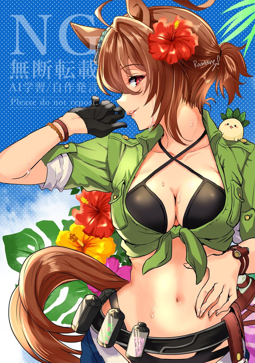 r_a_m_u_n_e_uma's tweet photo. #なんの脈絡もなく水着イラストを再掲して最近フォローしてくれたフォロワーを怖がらせましょう https://t.co/4VNtChc1iR