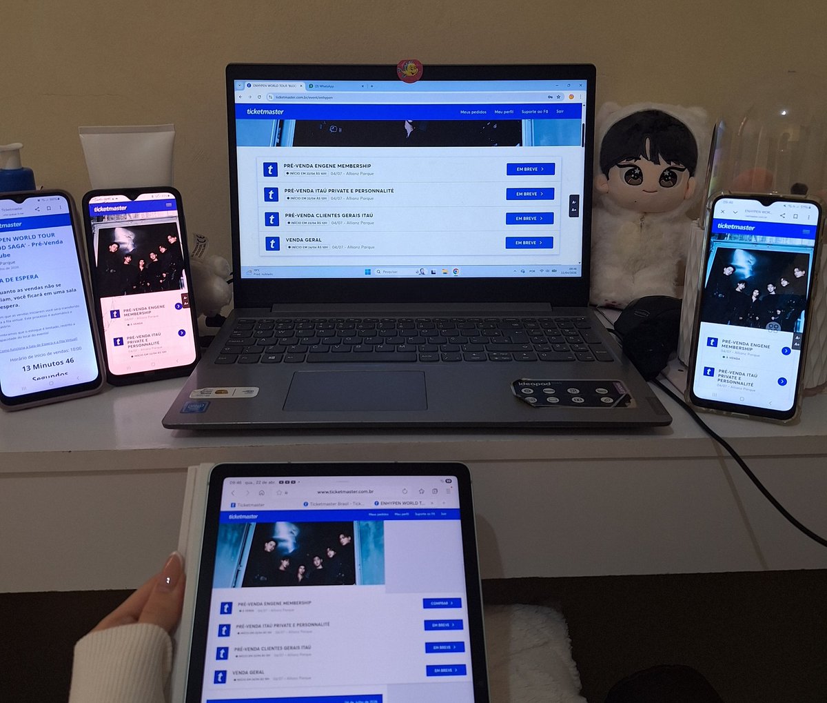 lau vai ver o enha e bts 💘 tweet media