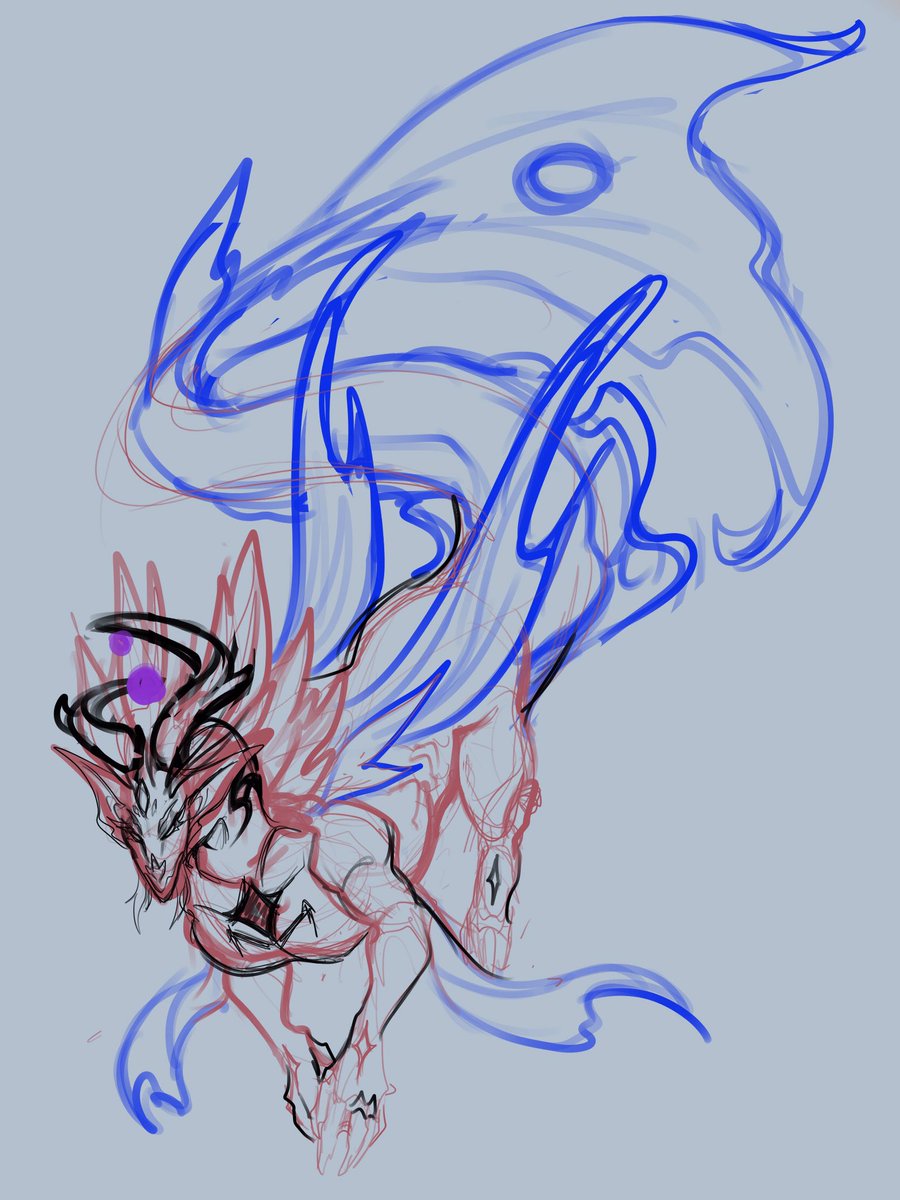 HallowDoods's tweet image. Ref WIPS 

#AUs #Siren #Dragon #OC