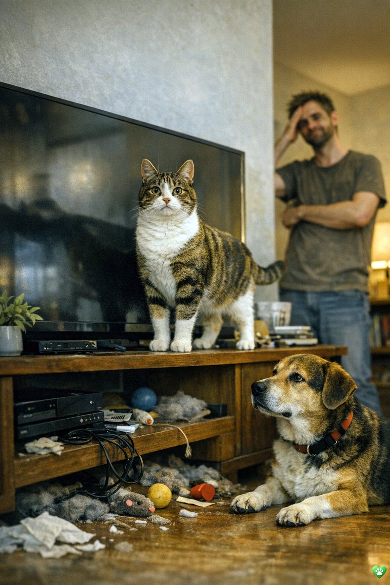 AR36098813's tweet image. No es invasión, es conquista. 🐾

El gato no mira la pantalla: la reemplaza. 💚

#AdoptaNoCompres #NuncaAbandones #LosGatosConquistan