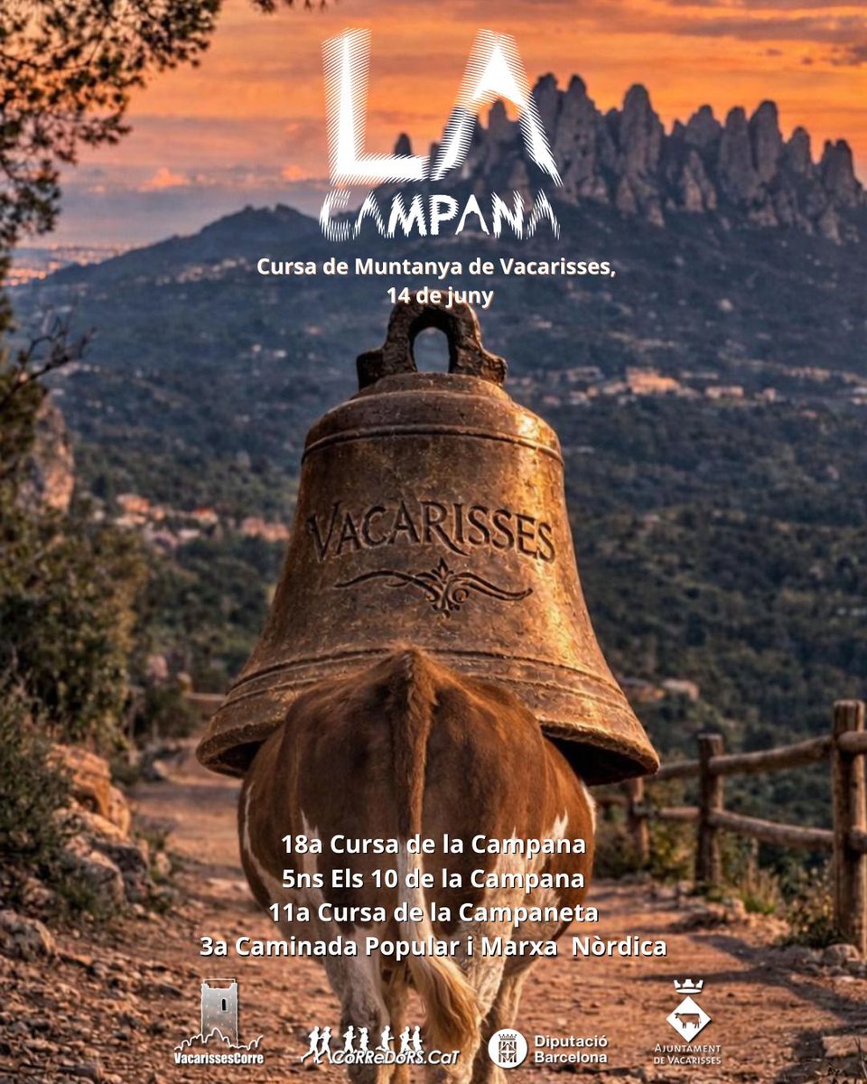 KMSxELA's tweet photo. -13.07.26 - @CursaCampana  - Vacarisses. 

El amigo @korfbaler , @corredors y el @ajvacarisses  organiza esta cursa de montaña, con un recorrido espectacular, pero un avituallameinto final espectacular

https://t.co/iAzGBCMdbY

1 € de inscripción irá como donativo @fmiquelvalls https://t.co/A3IkuNDjIQ