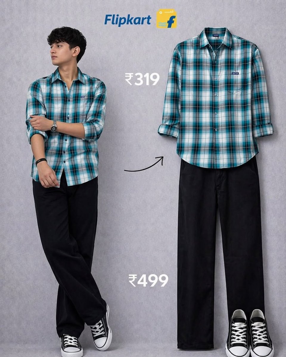 Yashwant8897914's tweet image. Black shirt + beige cargos = clean combo 
Shirt: ₹199
Pants: ₹249
Total look under ₹450 on Flipkart!  Who’s copping this?   
[Link]wishlink.com/knackwear/post…

#Flipkart #BudgetFashion #MensStyle