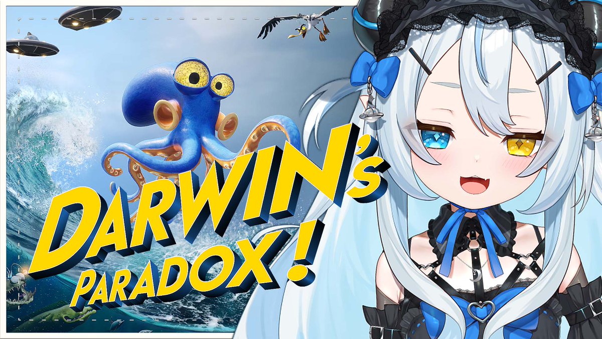 ⸸ · · · · · ·
　𝐍𝐄𝐗𝐓 𝐒𝐓𝐑𝐄𝐀𝐌
　　　　　    · · · · · · ⸸ 

avoid turning into takoyaki!! 🐙
stealth is everything!! 
but… I'm not good at it… 
HUH!?!? 💦

〖DARWIN'S PARADOX〗@ 12pm PDT
▸ youtube.com/live/symPHAuh_…