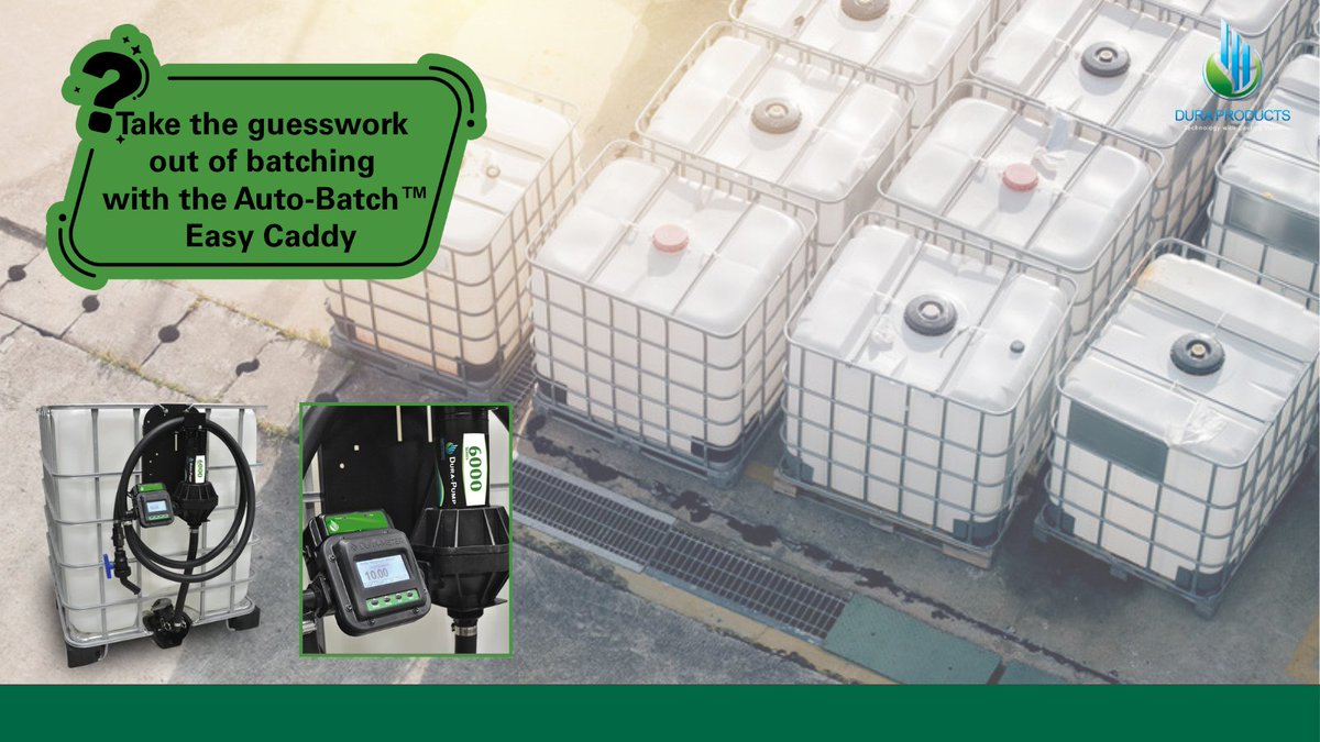 ProductsDura's tweet photo. Take the guesswork out of batching with the Auto-Batch™ Easy Caddy.
Accurate, repeatable fills help you hit your target every time, no overfills, no wasted product.
👉 See how automation can improve your operation: https://t.co/1rNM4MrzFS
#AutoBatch #PrecisionAg #DuraProducts https://t.co/OCGZfeklup