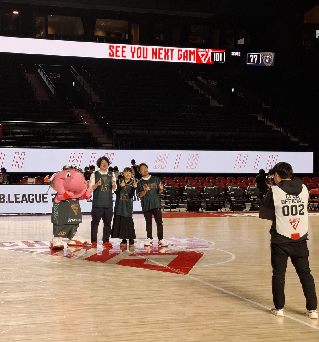 素敵なフライトクルーの皆様😀今日もアリーナを盛り上げていただきありがとう🤣