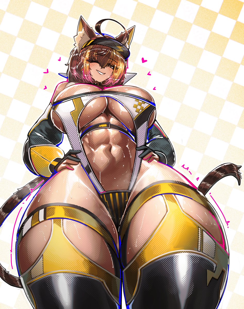 Race Queen Chloe! #ねこよのポージング