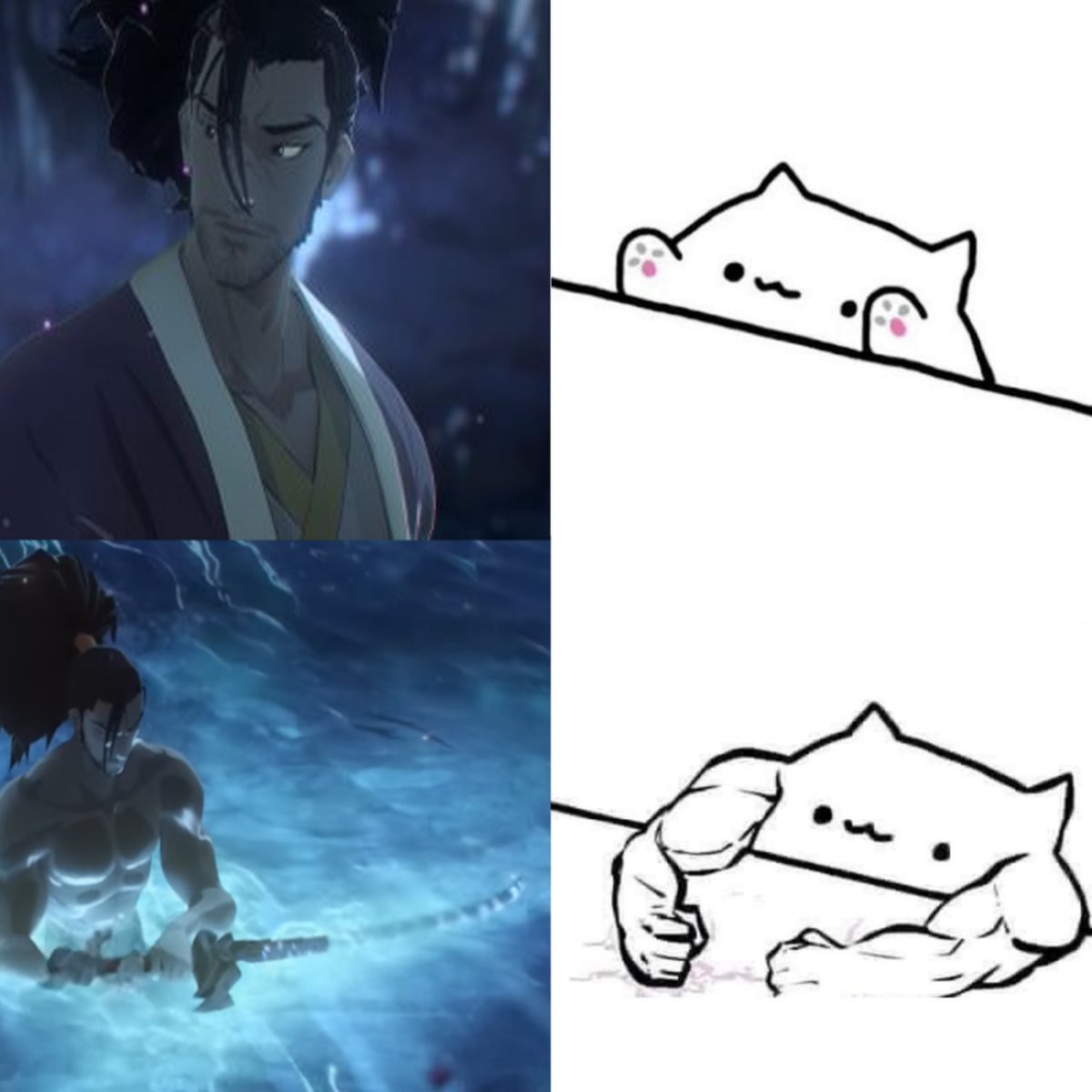 darkitsune_x's tweet image. the lethal yasuo's face card vs his muscles

#yasuo #meme #edit #leagueoflegends