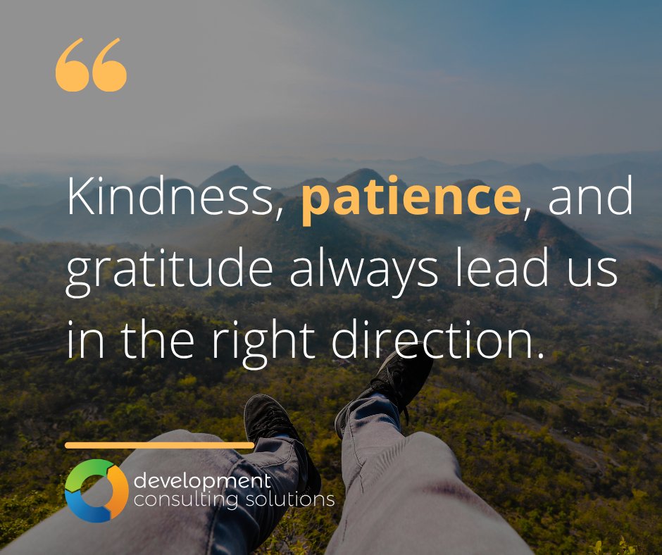 RobinCabralCFRE's tweet image. Kindness, patience, and gratitude always lead us in the right direction.

#coaching #nonprofit #fundraising #fundraisingideas #charity