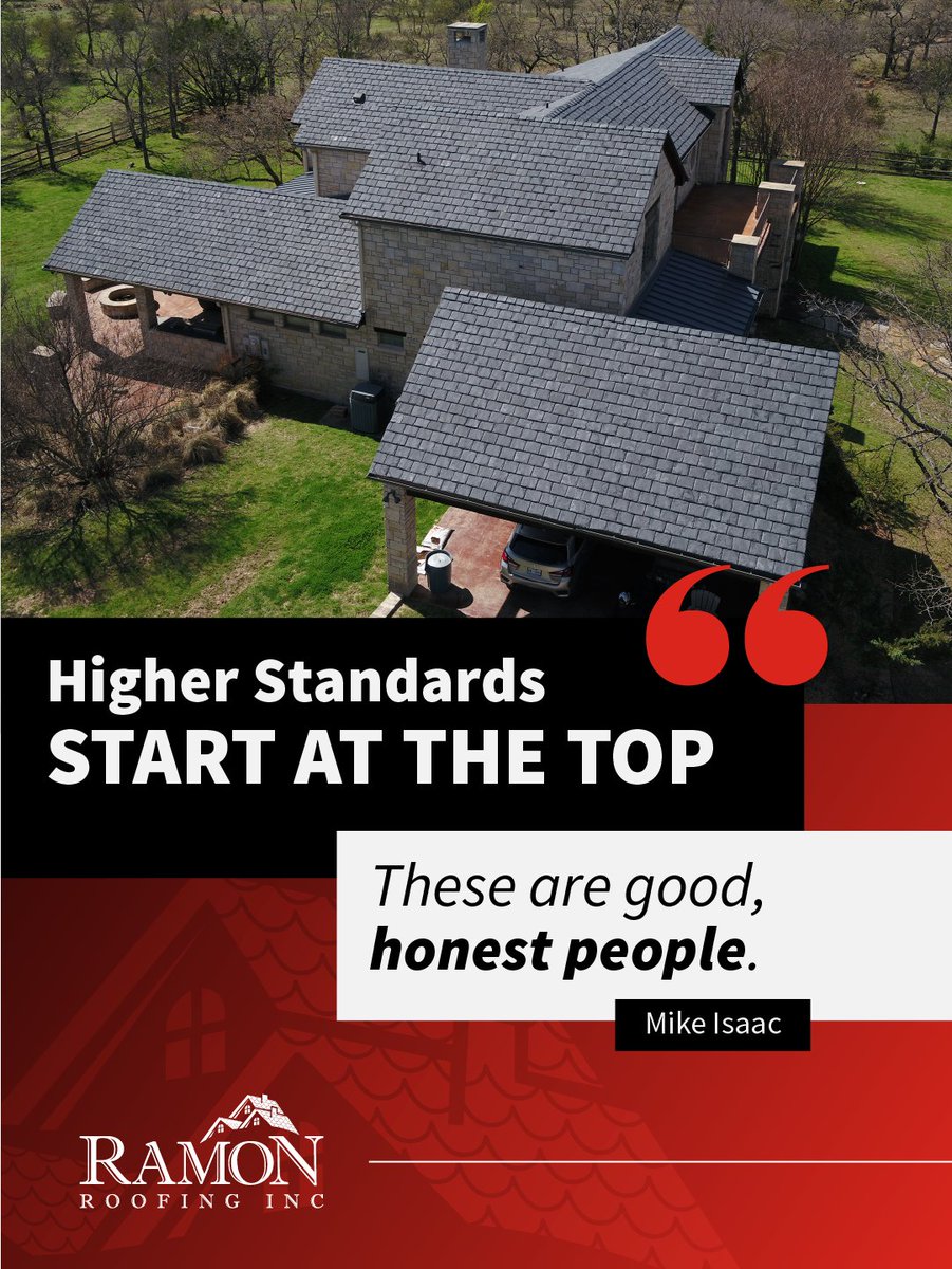 RamonRoofing's tweet image. Character Matters In Roofing ⭐

Mike, thank you for your support.

We believe the quality of the people behind the roof is just as important as the materials on it.

Discover our team’s commitment: hubs.ly/Q04cNv440 

#RamonRoofing #LuxuryRoofing #Texas #FortWorth