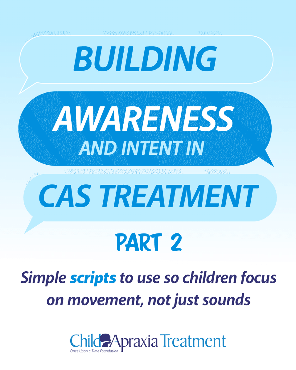 ChildApraxia's tweet photo. Part 2: Using age-appropriate language to help children attend to movement (not just sounds) increases awareness, accuracy, and learning. These scripts support the core principles of DTTC and motor learning: slow rate, conscious practice, and movement accuracy. https://t.co/scAqS7XCH9
