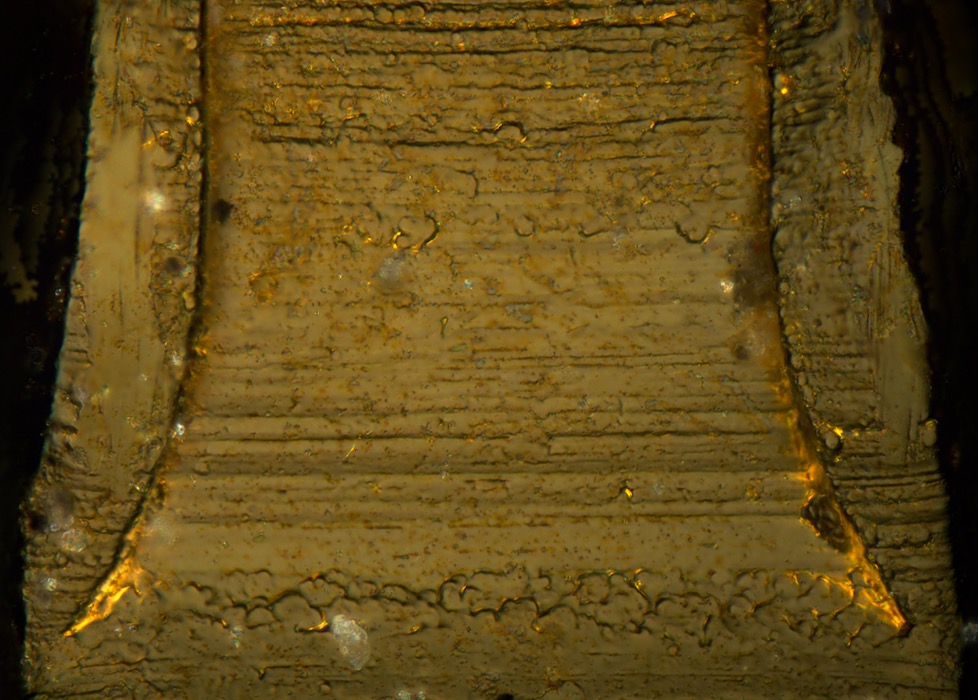 MicroscopeEOC's tweet image. High-density connector pin material inspection – Observing copper surface morphology at 200X–3000X magnification. No detail escapes detection. #High-Speed Cable Server #Microscopy #Material Analysis