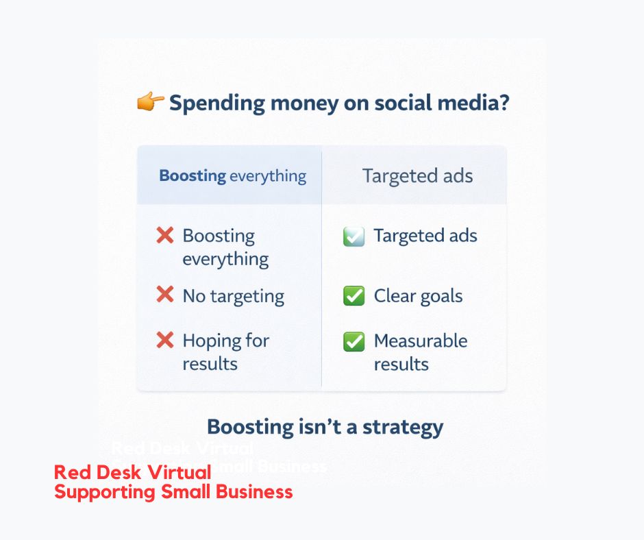 RedDeskVirtual's tweet image. If you’re boosting posts regularly and not seeing results…
It’s probably time to rethink your approach.
This will help 👇
buff.ly/HW4fWGp
#digitalmarketing #smallbiz