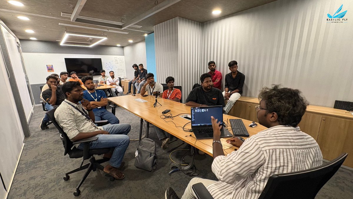 BasilicFly_Ltd's tweet image. Our latest Basilic Bytes session drive into AI-driven 3D &amp;amp; video creation from environment building to AI asset tools by Mr. Rahul Kumar. The future of visual storytelling is here. 🚀
#BasilicBytes #3DDesign