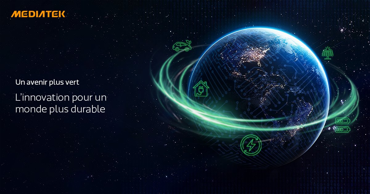 MediaTekFrance's tweet image. La technologie contribue à un avenir durable. MediaTek innove tout en réduisant son impact environnemental et vise la neutralité carbone d’ici 2050.
 
#EarthDay #MediaTek #Sustainability #NetZero