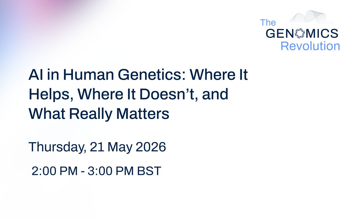 Genomics tweet media