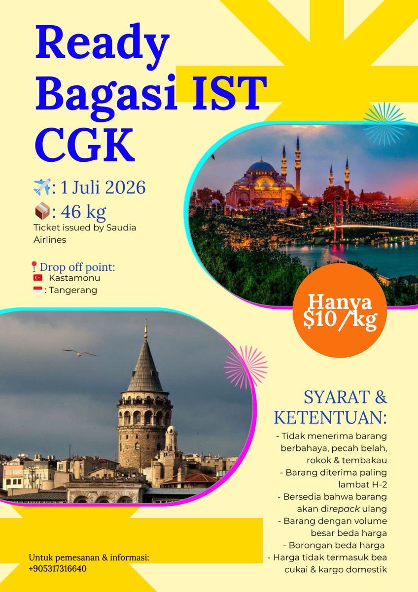 Nya | Les Bahasa Inggris | Jastip Turki tweet media