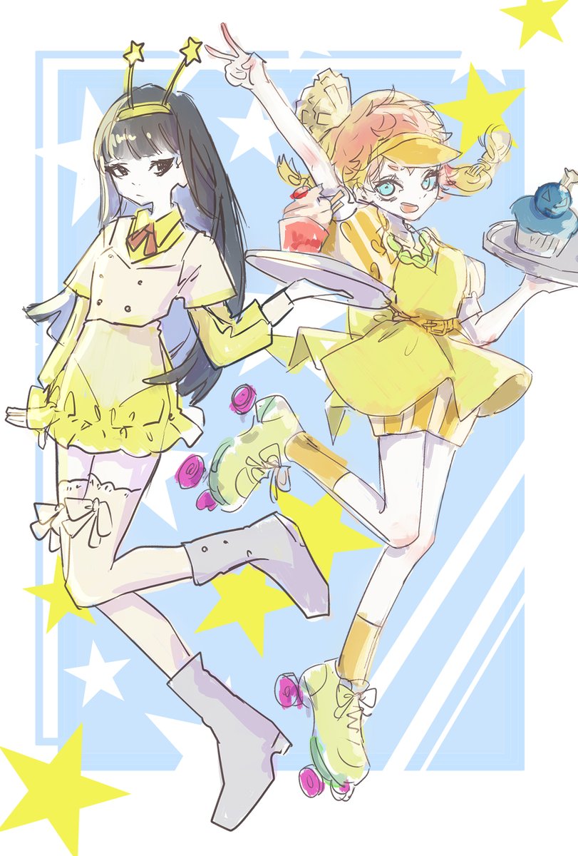ダイナー衣装夕里子とコメット