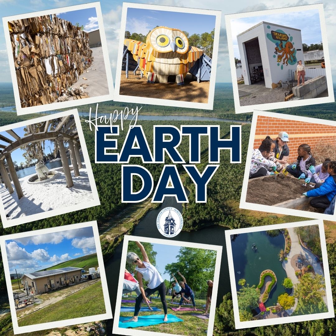 NewHanoverCo's tweet photo. Happy Earth Day! There are a variety of ways to celebrate in NHC, today and every day 🌍
🌳 #ExploreNHC at our parks &amp; gardens: https://t.co/GRn1sFRkCy
♻️ #KeepNHCgreen by recycling: https://t.co/Vx2OxXMrQs
🧠Take care of you—you're part of our planet too! https://t.co/M3Tdh6d9It https://t.co/ayDPxjvPEM