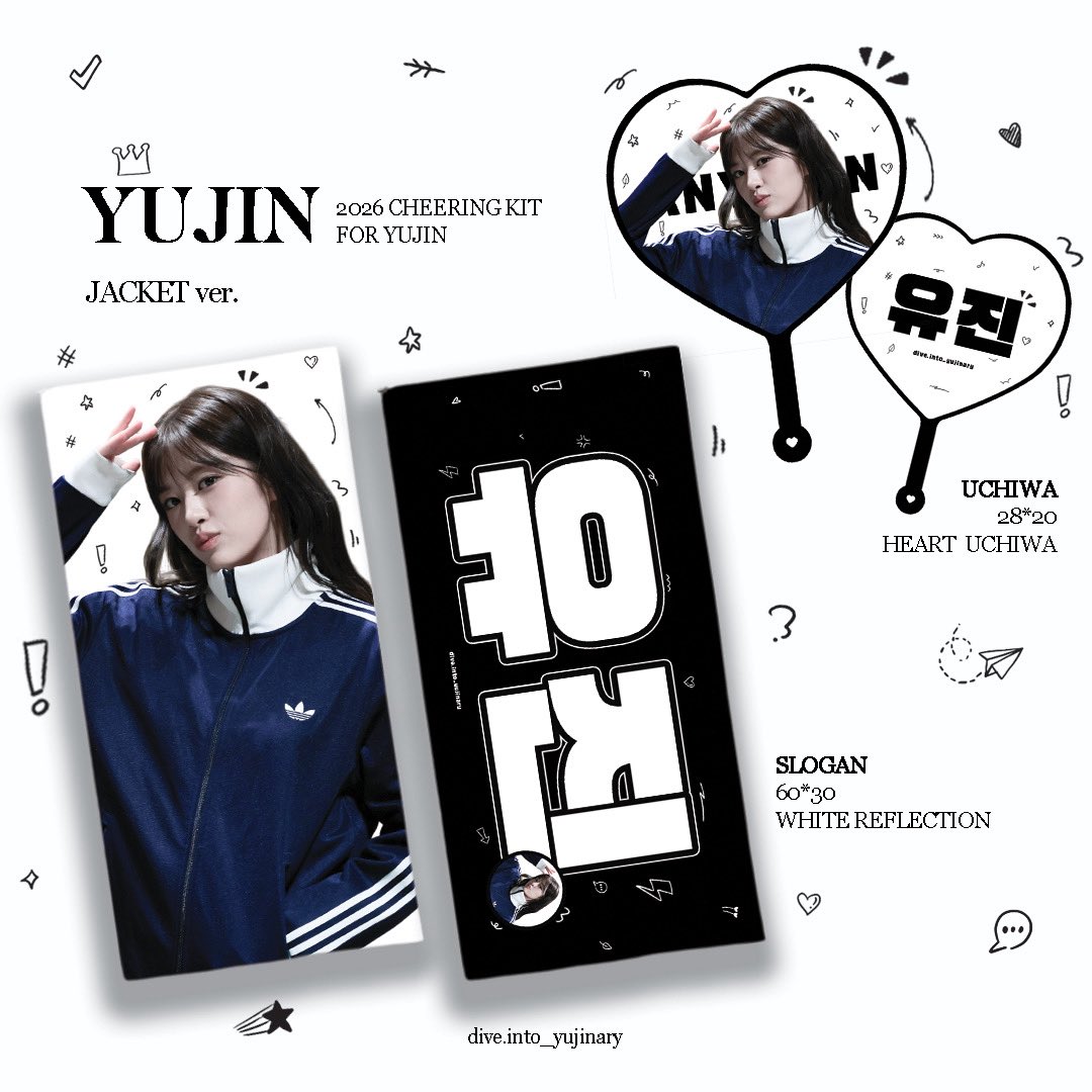 yujinary901's tweet photo. <SHOW WHAT I AM> in Macao
Cheering Kit for YUJIN🐶
-Sunglasses ver.
-シニア ver.
-Shoulder ver.
-Jacket ver.
-Dukongz ver.

Cheering Kit: 100HKD
Uchiwa Fan: 70HKD

🇲🇴 MACAO https://t.co/iWl9ijrEVO
🇭🇰 HONG KONG tbc

#안유진 #ANYUJIN #YUJIN 
#아이브 #IVE￼ https://t.co/2lYNHoL3F9