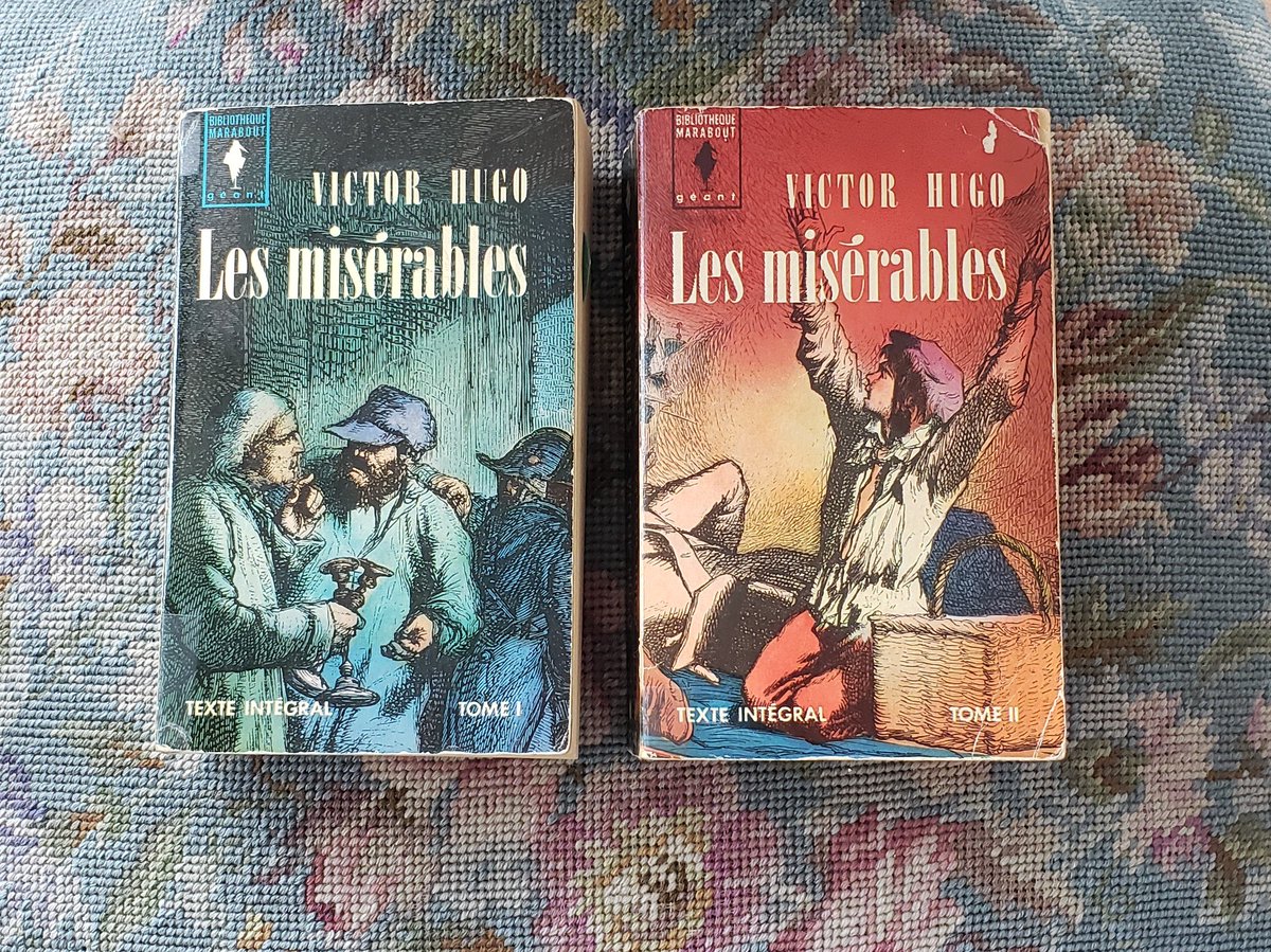 hyphenatedconsc's tweet photo. Found my copy of Les Misérables that I haven't read again since I was 15. C'est l'heure pour une relecture de la brique. https://t.co/Oa3wUuWuy8