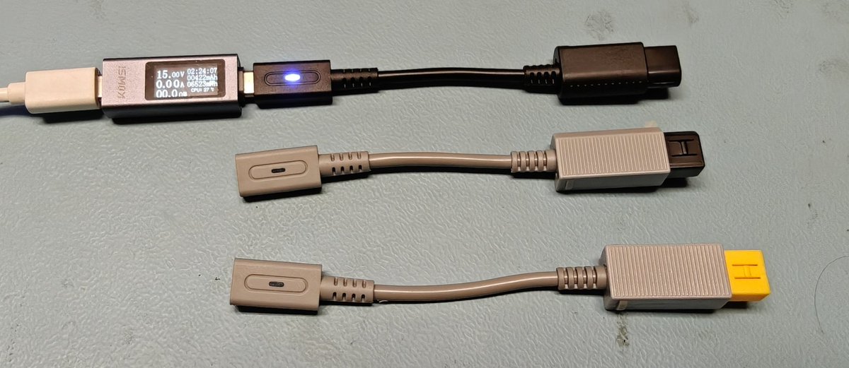 Small warning to anyone that wants to buy an usb-c pd adapter for the wii/gamecube like these here. While they are a cool idea, they were built wrong.
Instead of outputting 12V as the original psus they send 15V.
While that might not directly kill a system it is not recommended.