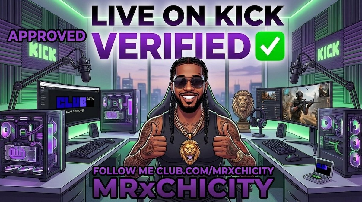 MRxChiCity's tweet image. 🟢LIVE NOW on @KICK 🟢

kick.com/mrxchicity

--Just Chatting into Games! 🎮
--Happy Hump Day 🐫
--Verification Celebration!! ✅
--Follow me on @Club 🕺🏽
     club.com/mrxchicity

@kickcommunity 

#MRxCHICITY #supportsmallstreamers #livestream #kick #PickKick #podcast