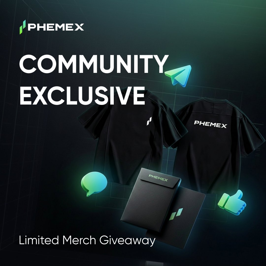Phemex_official's tweet photo. Built for traders. Made for community.
🎁 5 Winners × 1 Phemex T-Shirt / Merch Item

How to join 👇
1️⃣ Follow @Phemex_official
2️⃣ Join our community: https://t.co/yzGYmzLZ0X
3️⃣ Comment your Telegram username & #Phemex UID

🔥 Plus, our Telegram leaderboard is live: https://t.co/NVaqzntaim
💰 $1,000 USDT bonus in monthly rewards
📈 Earn points from check-ins, trading & referrals

Winners announced in 7 days.