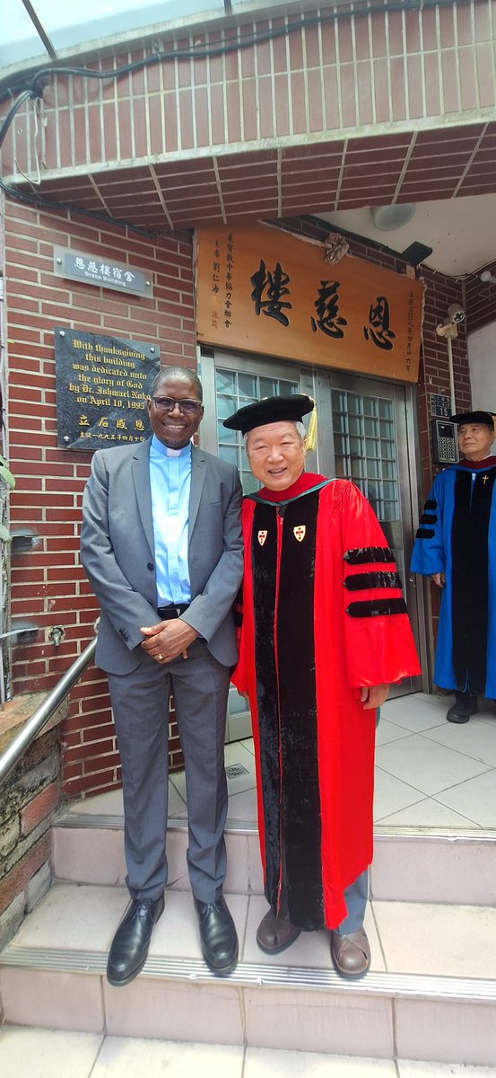 kennethmtata's tweet photo. It was great visiting the Lutheran seminary in Hsinchu, today. It was a meaningful time reconnecting and reflecting with both old and new friends on theological education and role of the church in society. 
I liked the seminary motto from Galatians 2:20: “Ouketi egō, de Christos” (No longer I, but Christ).
@Oikoumene @lutheranworld