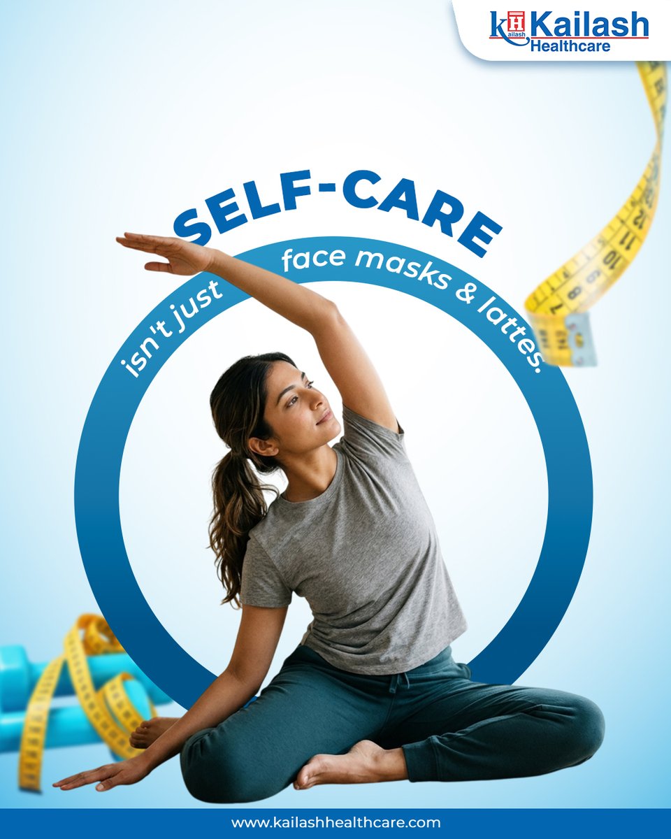KailashHealth's tweet image. Self-care isn't just about face masks and lattes—it’s about taking charge of your health!

True wellness means staying ahead with regular blood tests, mammograms, and knowing your numbers. Give yourself the gift of a clean bill of health today.

#SelfCare #HealthCheckup