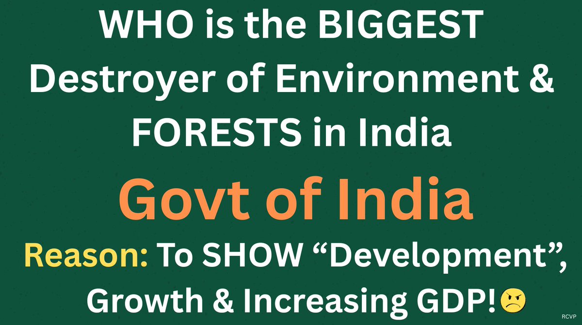 amsharma9's tweet image. 140cr people of #India can SAFELY CONCLUDE that OUR govt is ILLITERATE &amp;amp; TOTALLY LOST it's ability to APPLY it's MIND🧠 @byadavbjp @moefcc @narendramodi @PMOIndia @sumanbery @EACtoPM @ShamikaRavi @sanjeevsanyal
Keep CUTTING #TREES &amp;amp; install SMOG Towers!
Cut Mangroves, Cut Nicobar