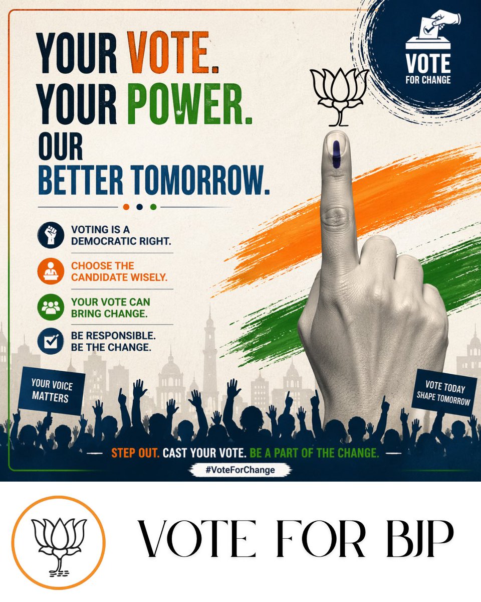 Ramesh_BJP's tweet image. West Bengal and Tamil Nadu stand at a turning point. Vote for change that brings real development, jobs, and prosperity. Choose progress over promises. Your vote can shape a stronger future for your families and the next generation. #VoteForChange #WBElections #TamilnaduElections