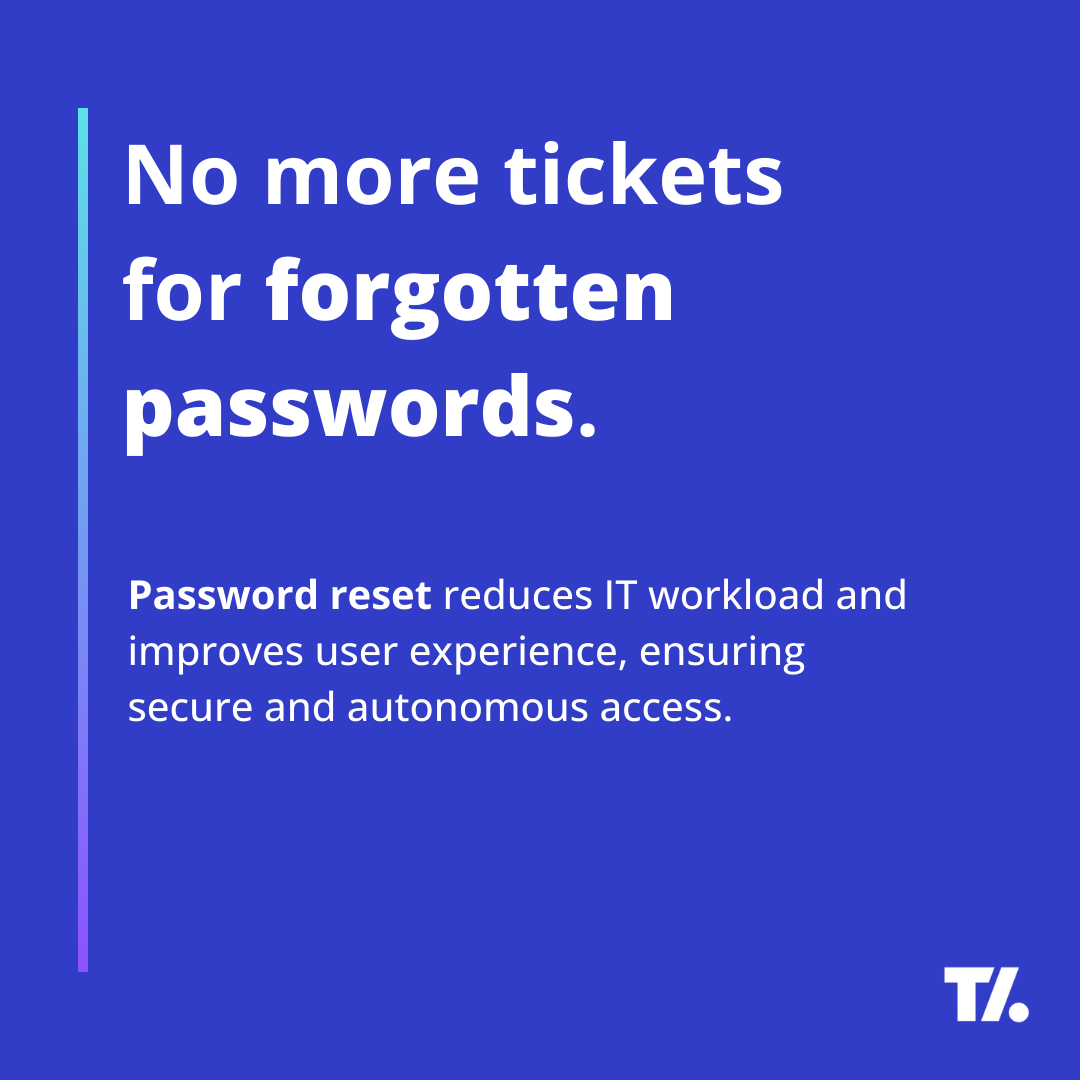 🔕 Fewer calls to IT, greater efficiency: a secure, autonomous password reset system saves everyone time.

📞 Contact us to find out more:
tirasa.net/en/contacts

#IAM #IdentityManagement #AccessManagement #OpenSource #Cybersecurity